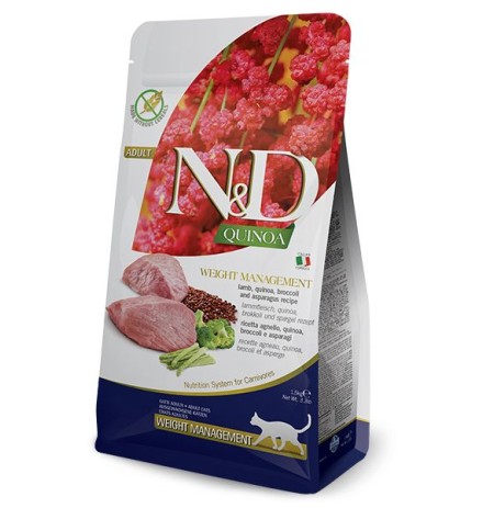 Natural And Delicious Quinoa Dry Weight Managment Lamb Adulti 300G